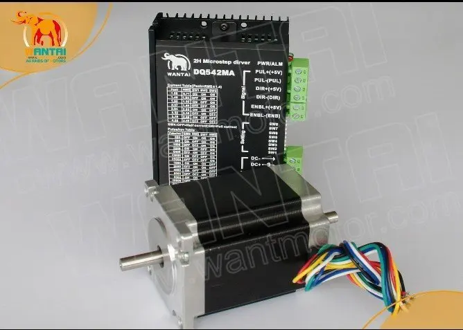Great CNC! Wantai Nema23 Stepper Motor Dual Shaft 57BYGH420B 185oz+Driver 4.2A 50V 125 Micro Engraver US CA JP FR UK IT Free |
