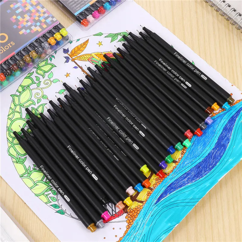 

36 Colors Slim Liner 0.4mm Colorful Drawing Tool School Office Stationery Gift