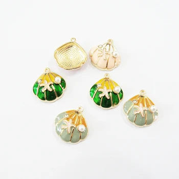 

Wholesale ! 18mm*20mm 30pcs/lot Small Alloy Seashell Charms For Jewelry Handmade DIY Accessories
