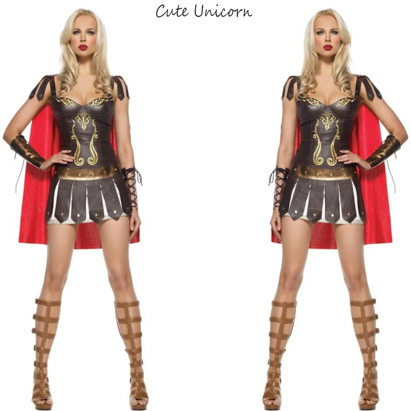 Ladies Roman Greek Xena Gladiator Halloween Costumes Warrior Princess Roman Spartan Costume Women Party Cosplay Sexy Dress Spartan Costume Halloween Costumecostume Women Aliexpress