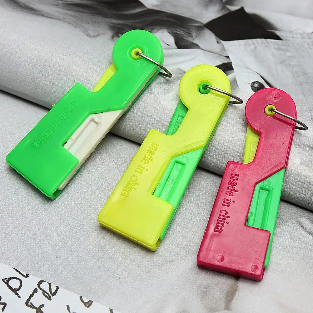 12/ pcs//lot de 2/ trous Store Aiguilles enfilage facile DIY Needlework coudre broches