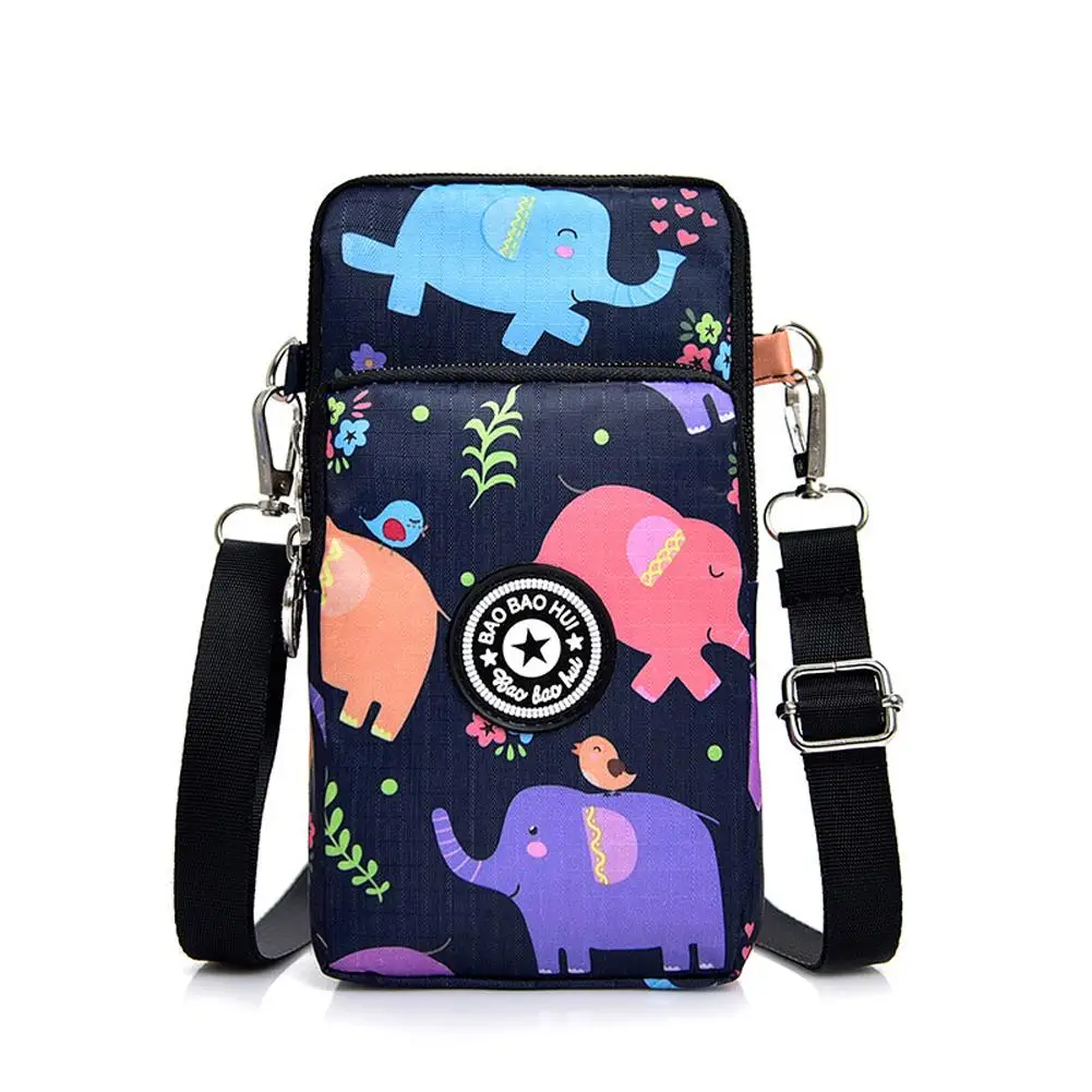 Модная сумка-мессенджер с квадратным клапаном для женщин, ручная сумка, сумки для мобильного телефона, многофункциональная спортивная сумка на плечо, сумка через плечо, сумка-кошелек - Цвет: E