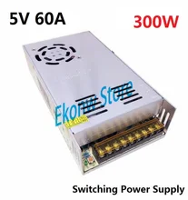 300W 5V 60A Switching Power Supply Factory Outlet SMPS Driver AC110-220V to DC5V Transformer for LED Strip Light Module Display