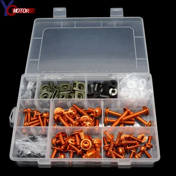 

FOR RC390 RC390 1190 990 1290 AdventuRe/R BMW F800R F700GS CNC Universal Motorcycle Fairing Bolts Nuts Fastener Clips Screws