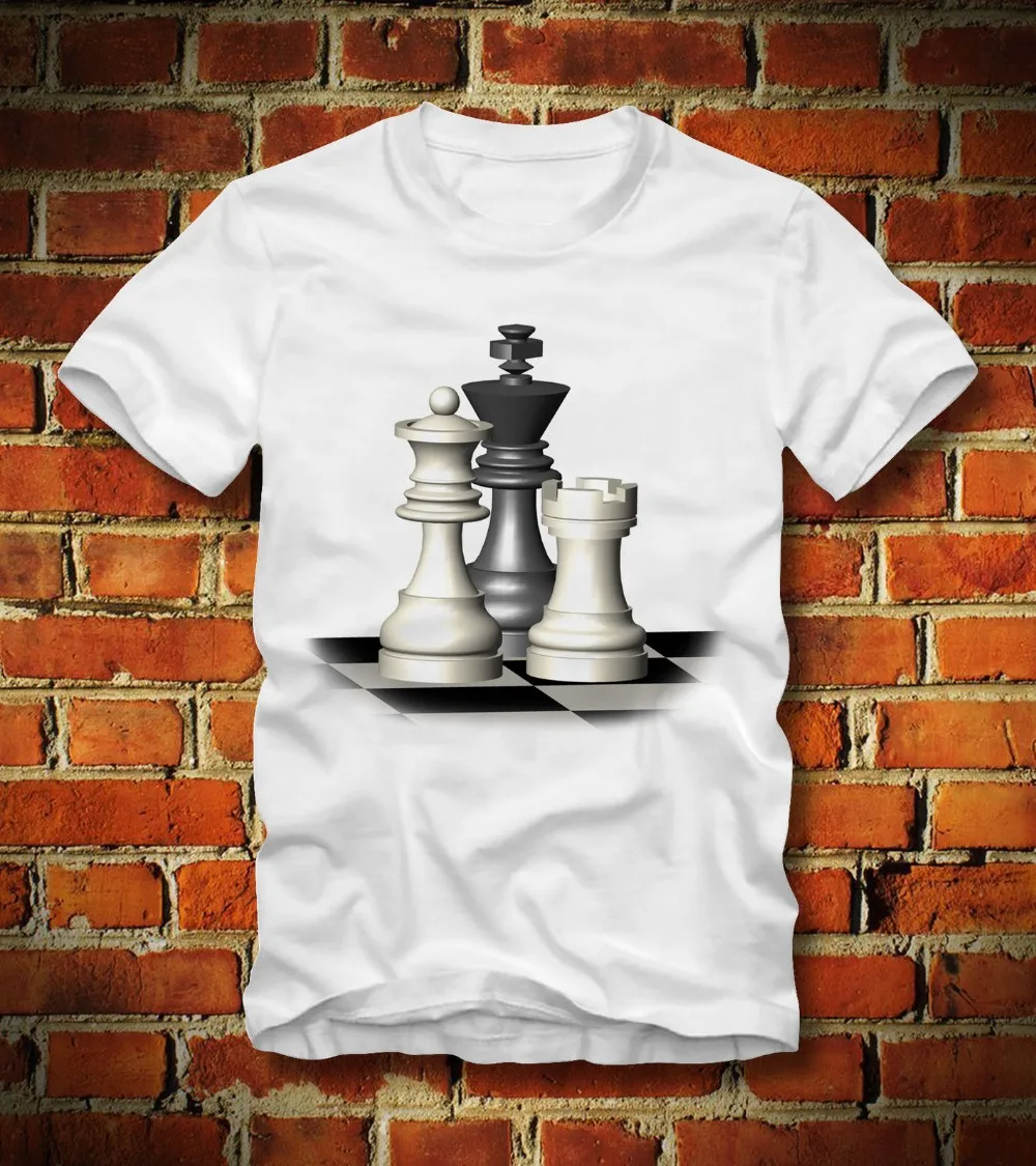 

Graphic Clothing O-Neck Short Sleeve Made Schach Chess Anand Carlsen Grandmaster Komodo Kasparov Mind Short T Shirts For Men2019