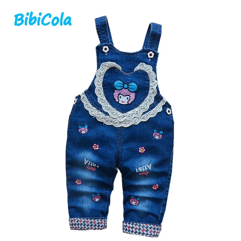 BibiCola baby clothing boys girls jeans overalls toddler kids cartoon