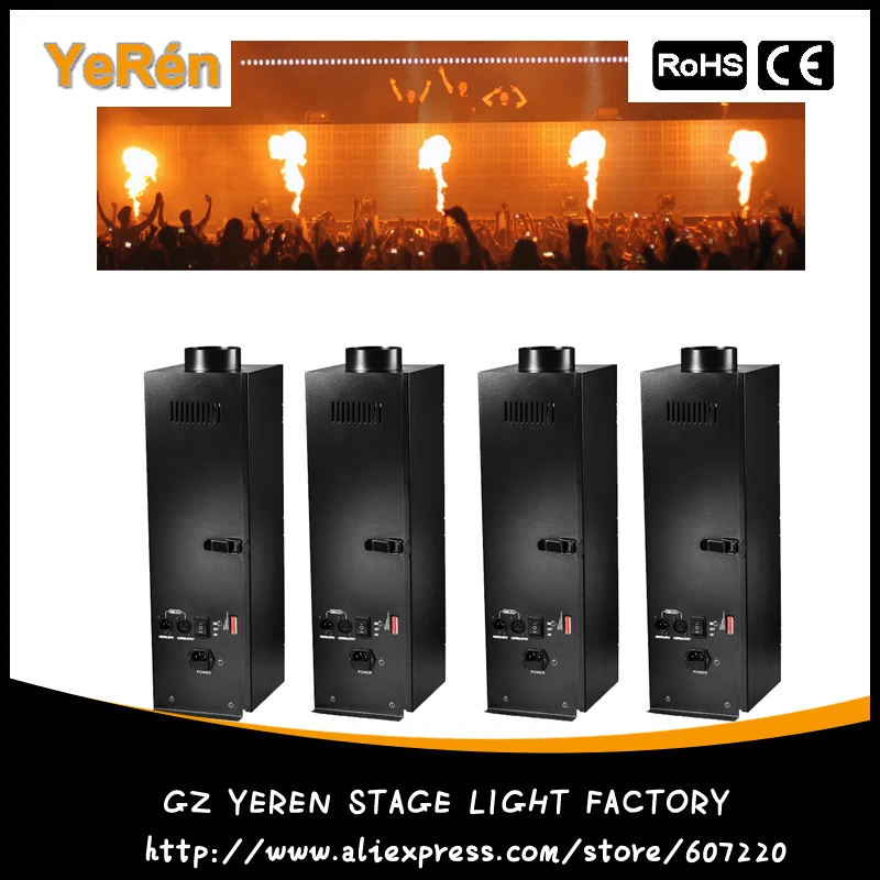 

(4 pieces/lot) Stage DJ Fire Machine DMX Flame Projector Stage Effect Equipment DMX or Manual Control