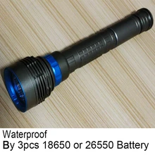 LED Дайвинг фонарик 7 х CREE XM-L2 14000ЛМ Фонарик linternas Подводные Водонепроницаемый Лампы Факел на 3 18650 или 26650 батареи