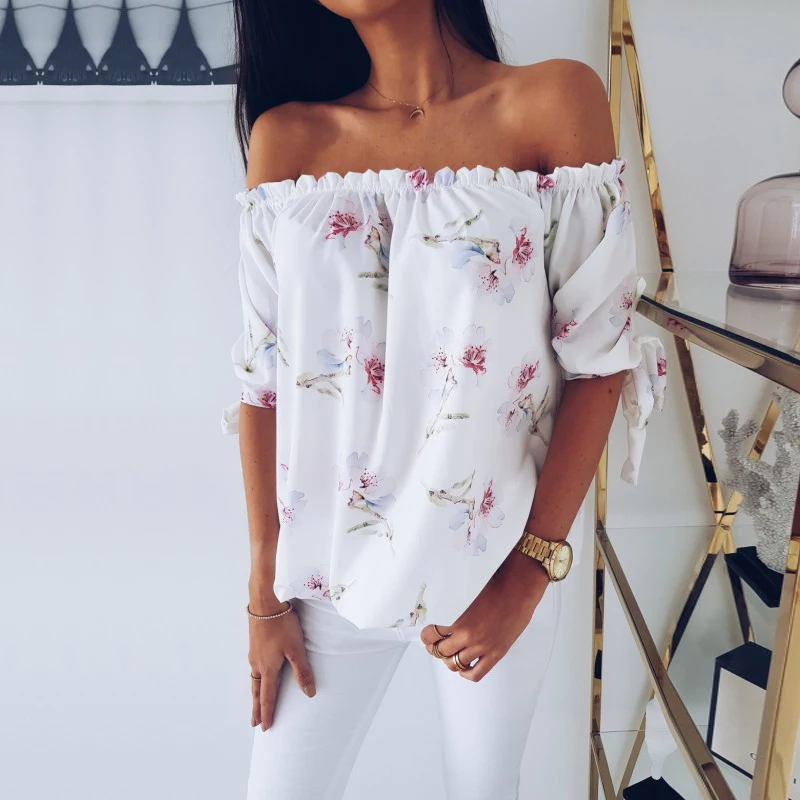 Купить Белую Рубашку С Цветным Принтом