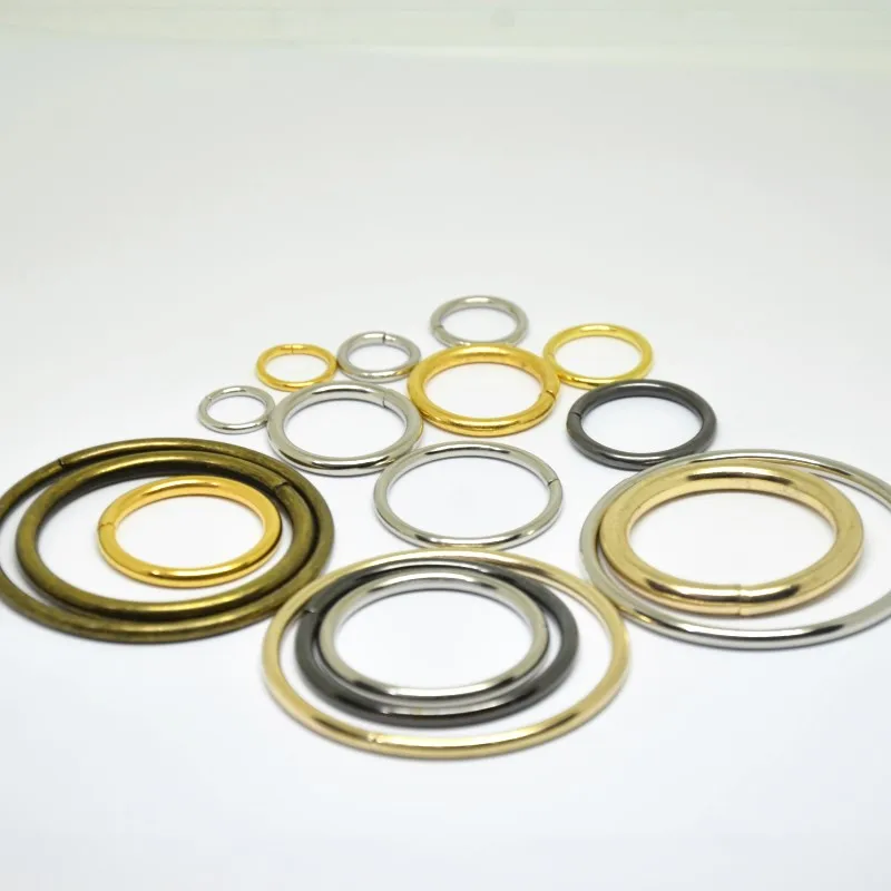 

10/12/15/20/25/38/40/50/70/90mm Non Welded Metal O ring Buckles Garment Accessories Round DIY Needlework Luggage Sewing