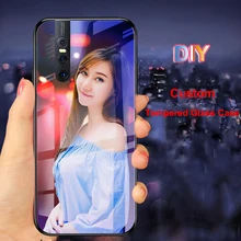 DIY закаленное Стекло ЧЕХОЛ ДЛЯ Vivo Z5X Z5 Y3 Y17 X27 Pro S1 V15 IQOO NEO Y95 Y91 U1 Y93 V11i Z3i X21 X21S Y97 X23 Nex аудиокассеты