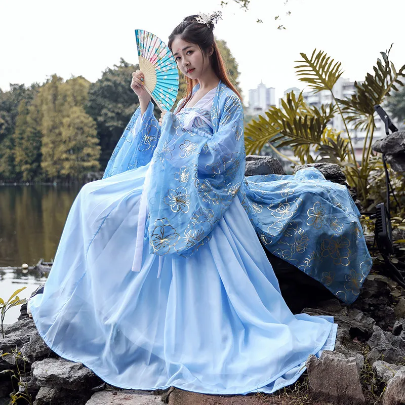 Женский костюм Hanfu для традиционных китайских танцев наряд восточного фестиваля