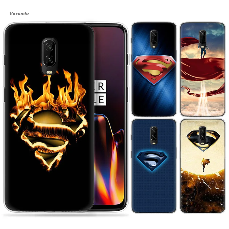 

Superman Print Vintage Soft TPU Case Shell Coque for Oneplus 7 5G 6 6T Pro Coque Rubber Case Cover Accessory Fundas Capa