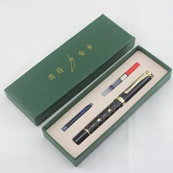 

Jinhao 500 Iraurita 0.5mm Fine Nib Fountain Pens Grid Pattern Metal Writing Pen Tools Stationery for Student School Office