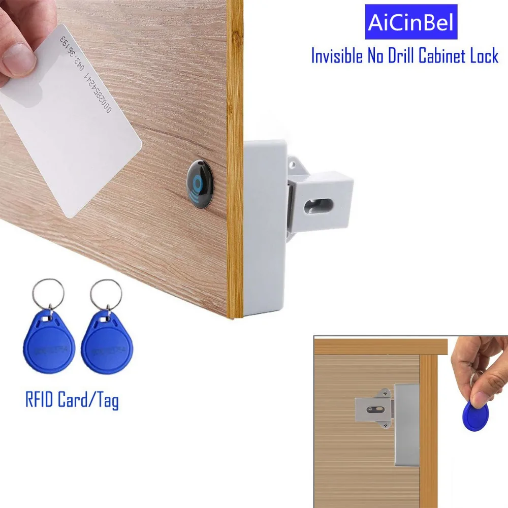 Микросхемой чипом микропроцессорные карты Сенсор цифровой RFID ящик замок DIY