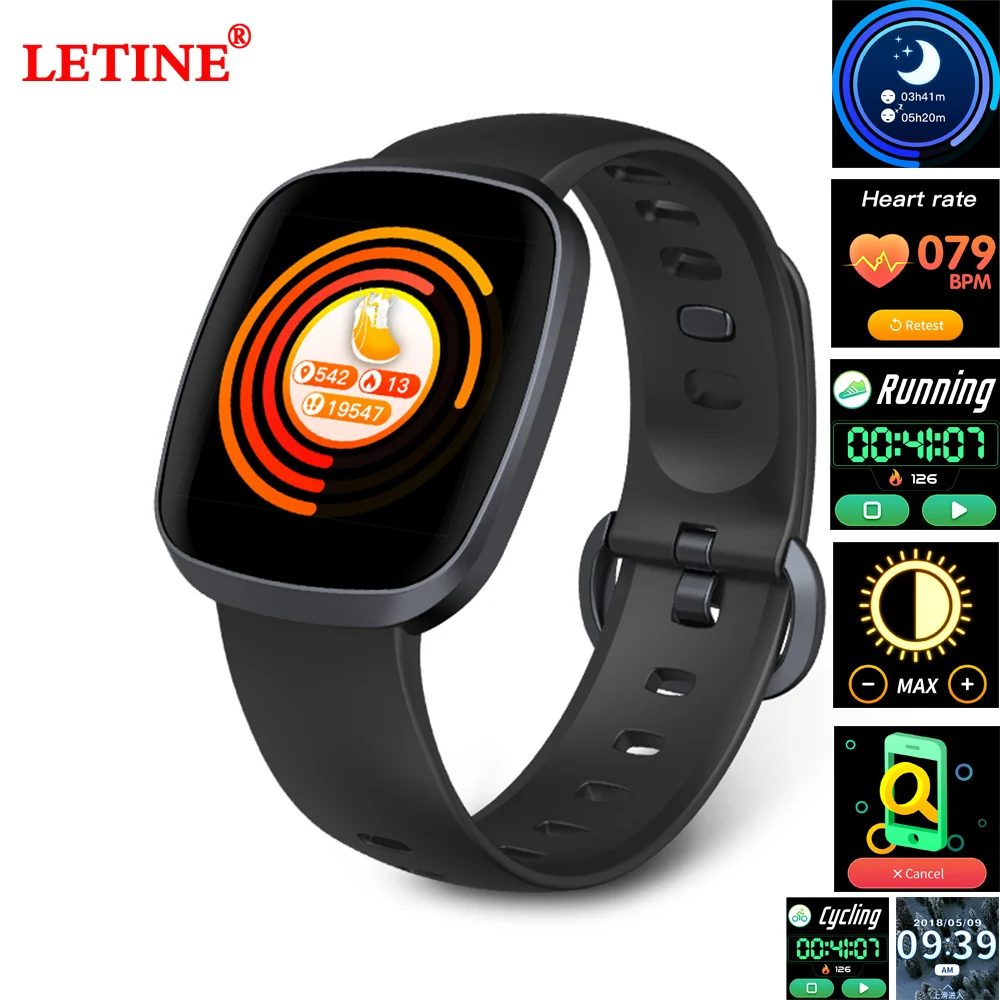 

Fitness Tracker Smart Watch GT103 Blood Pressure Sleep Monitor Music Control Full Screen Touch Sedentary Reminder Watch