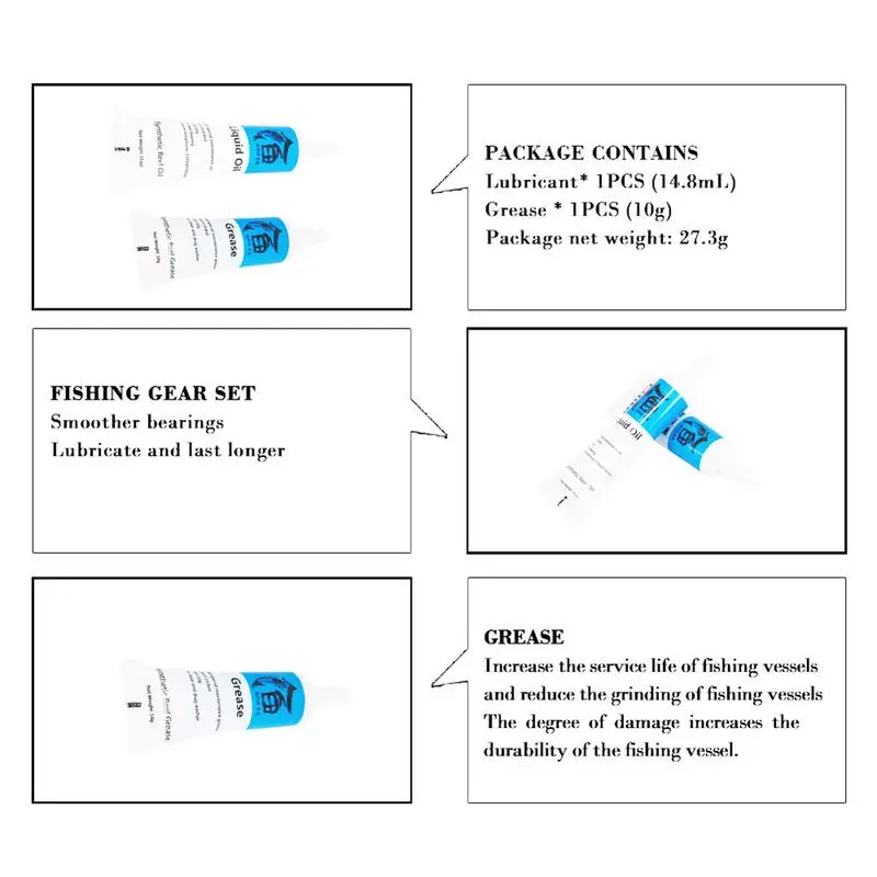 2 шт. смазка для рыболовной катушки, синтическая катушка для масла, масло для специального обслуживания, масло/смазка для рыболовного колеса, комплект для обслуживания