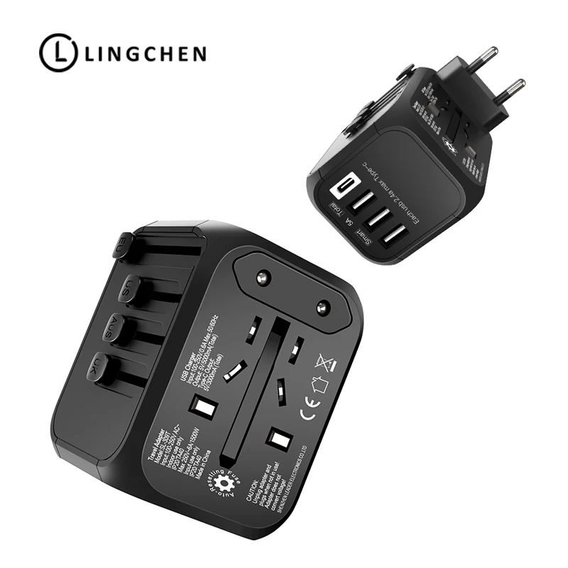

LINGCHEN Multi-function Usb Charger For Mobile Phones Travel Charger For Notebook Tablet Foldable Wall Charger Adapter Portable