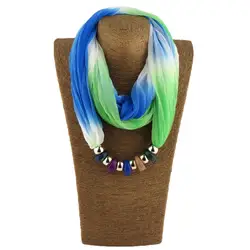 Для женщин модные шелковые шарфы Дизайнерские шарфы женские шарфы для шарф с принтом шейный платок Смола шелковые бусины цепочки и