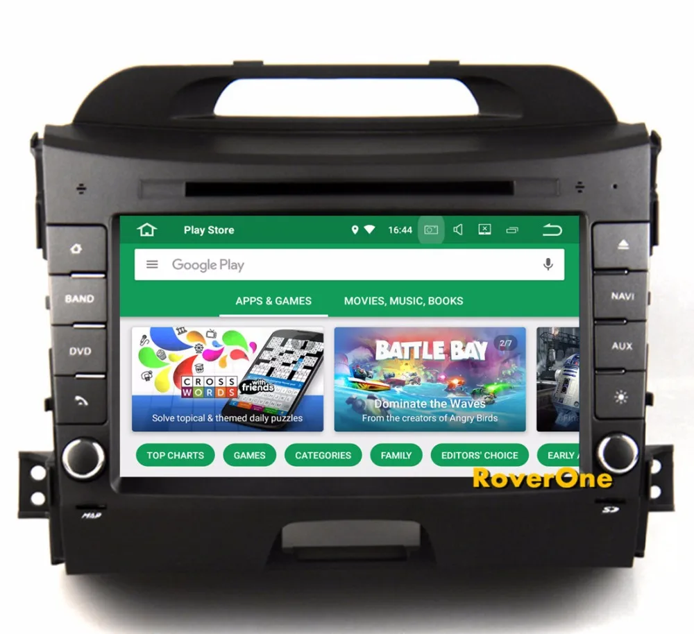 Top RoverOne Android 8.0 Octa Core Car Radio DVD GPS For Kia Sportage R 2013 2014 Touchscreen Multimedia Player Head Unit Bluetooth 0