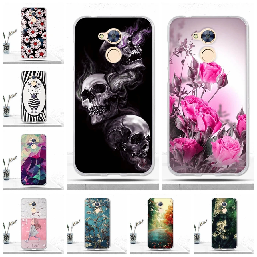 Phone Case Cover For Huawei Honor 6A Soft TPU Silicone 3D Relief Printing Cool Back for Covers Fundas | Мобильные телефоны и