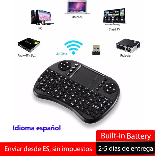 Best Price Mini Wireless Gaming Keyboard I8 Full 2.4GHz QWERTY 92 keys Keyboard with Touchpad mouse For Smart TV PS3 Android TV Box Mini PC