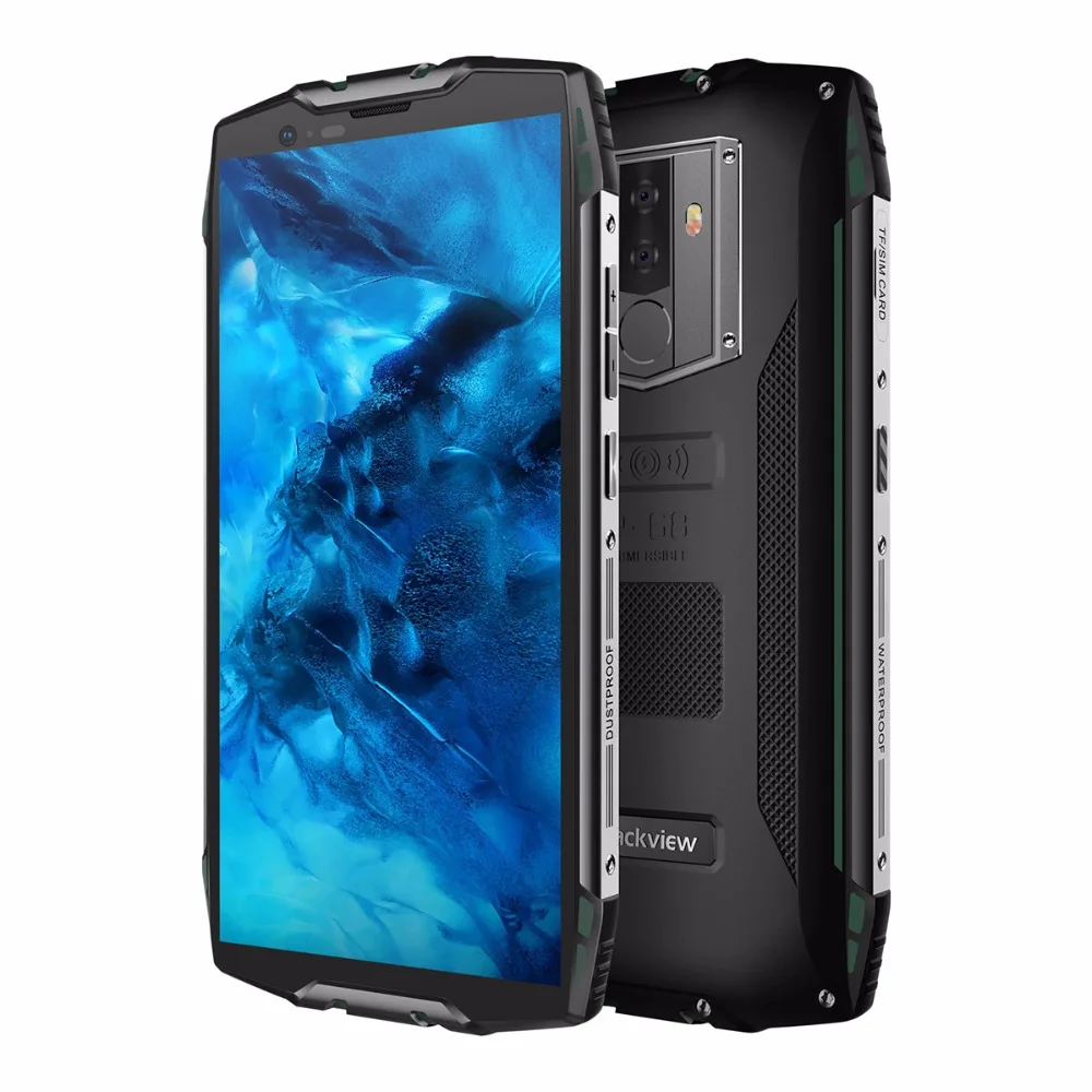 Blackview BV6800 Pro IP68 Водонепроницаемый смартфон 4 Гб + 64 Гб 5,7 "18:9 MT6750T Octa Core 16.0MP Android 8,0 6580 ма-ч, беспроводное зарядное устройство