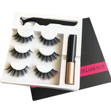 5d магнитные ресницы из искусственной норки, магнитные ресницы, удлиняющая жидкая подводка для глаз и магнитные накладные ресницы и пинцет, набор, искусственные накладные ресницы