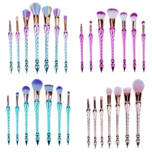 

7 pcs Helical Handle Makeup Brush Set High Quality Soft Fiber Wool Hair Professional Makeup Artist Brush Tool Kit