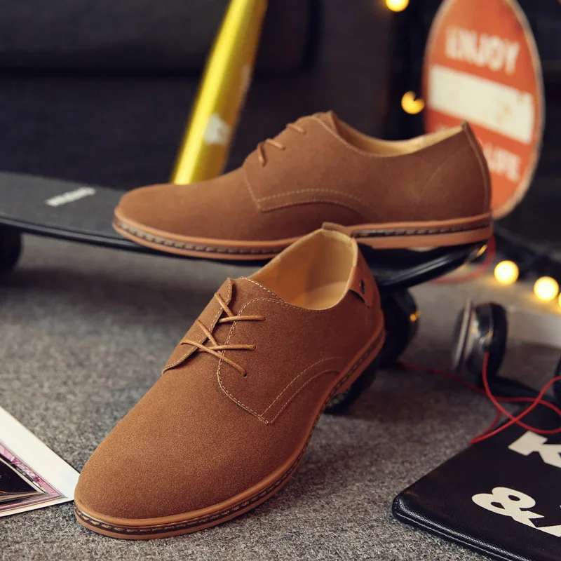L Zapatos 2017 Caliente blue Marca khaki gray Black Moda Venta Otoño Primavera Casuales Diseñador De La Hombres coffee Cuero Los Y Marea brown Encaje Gamuza UzU5rwq