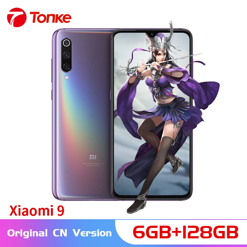 Оригинальный телефон Xiaomi Mi 9 6 ГБ ОЗУ 128 Гб ПЗУ Восьмиядерный процессор Snapdragon 855 48