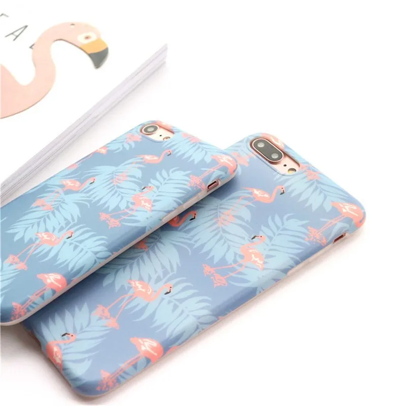 Летом Фламинго рисунком мобильного телефона Мягкая анти стук 360 градусов edage