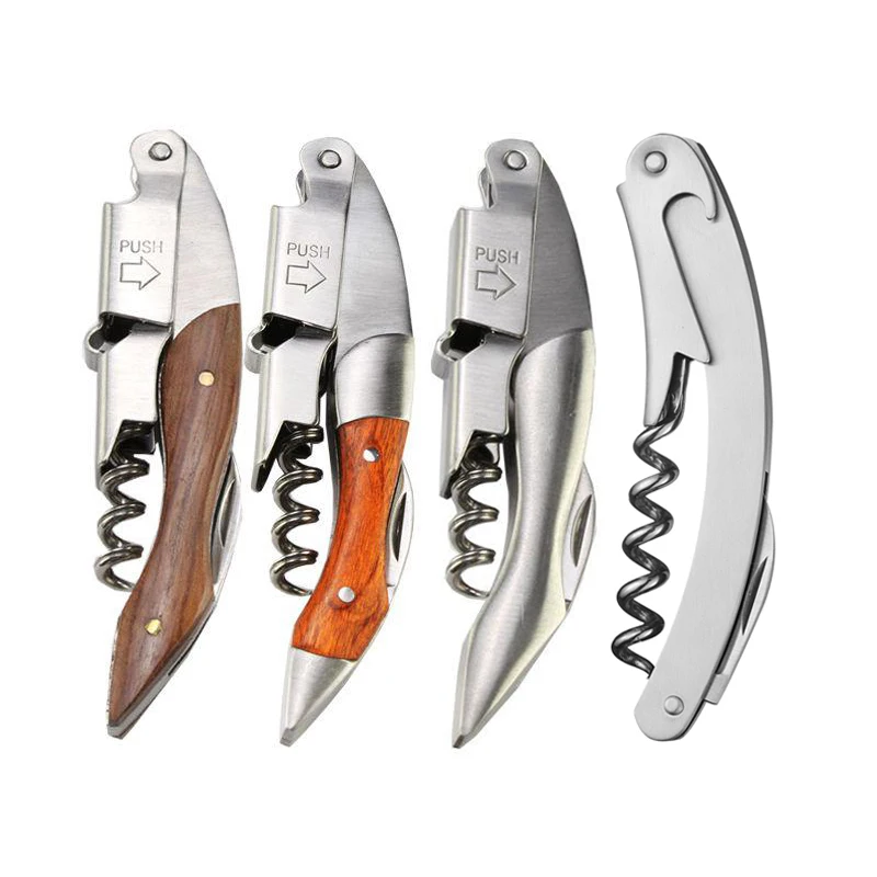 

Stainless Steel wine bottle stopper corkscrew knife opener red wine accessory kit