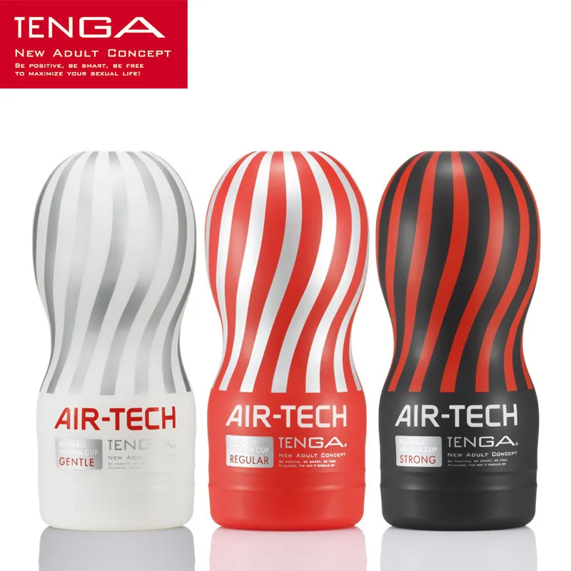 Япония оригинальный Tenga Air-tech многоразовая вакуумная секс-чашка, мягкая силиконовая вагина настоящая киска сексуальный Карманный мужской мастурбатор чашка секс-игрушки - изображение