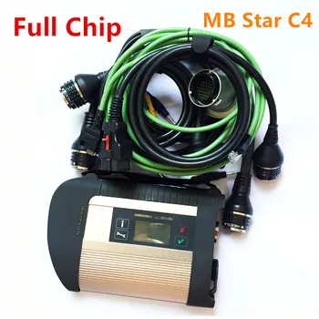 

Full Chip MB Star C4 SD Connect Compact 4 Diagnostic Tool with Wifi Function MB SD C4 multiplexer with full set cables Star C4