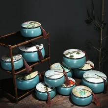 Керамический чайник Восстанавливающий древние пути Средний, запечатать горшки кисточкой Белый чай торт коробка домашнего китайского ветра