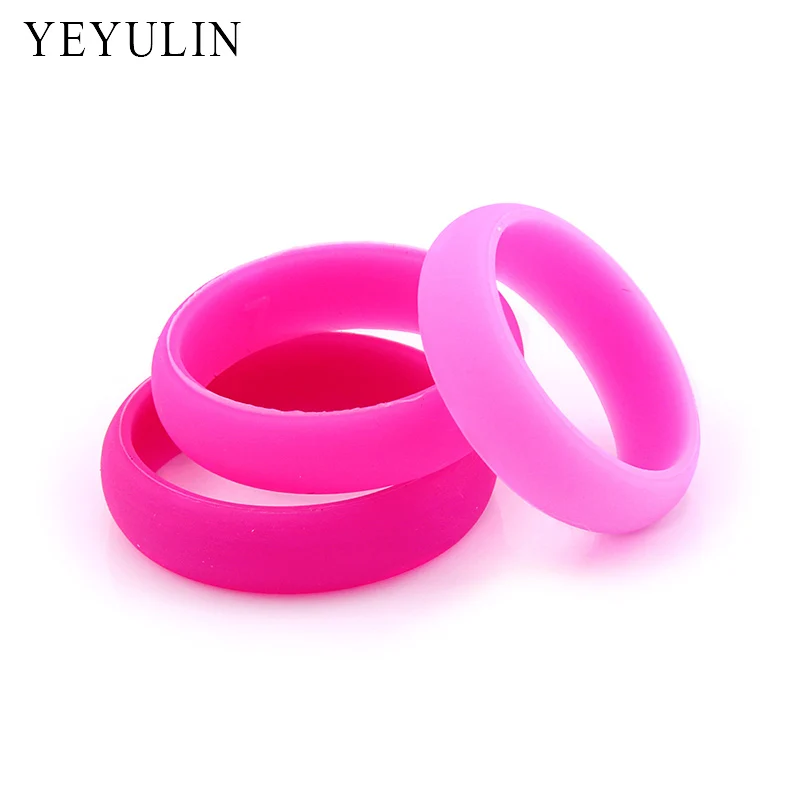 

Trendy Female Bijoux Environmental Silicone Ring For Women Flexible Hypoallergenic Wedding Finger Jewelry