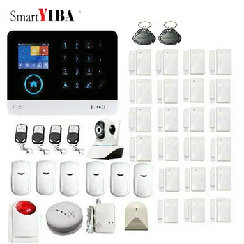 

SmartYIBA Smartphone Monitoring 3G Residential Alarm Touch Panel Alarm System Security Home SMS Voice Alert GPRS Delay Function