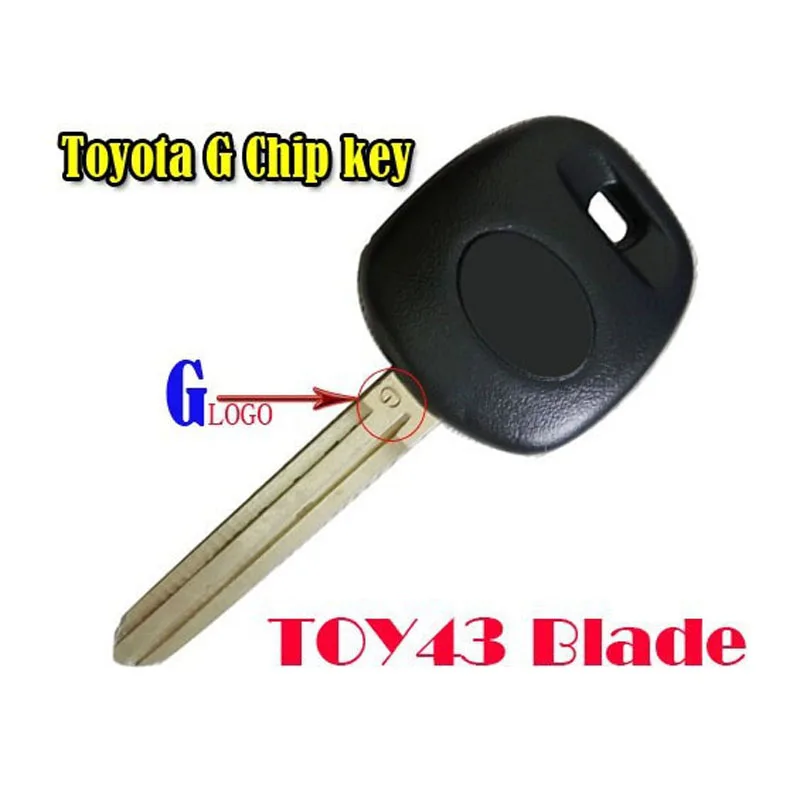 Transponder Key For Toyota G Chip 80 Bit TOY43 Blade (2pcs/lot)-in Car ...