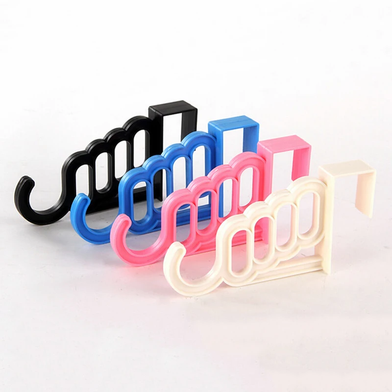 

Creative Candy Color Door Multi-purpose 5 Hooks Garments Non-Trace Back Garment Hanger Hook Hot Sale