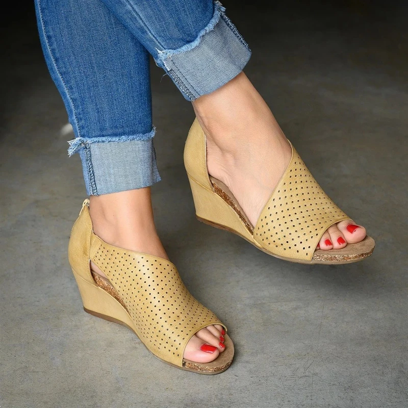 

MoneRffi Womens Sandals Summer Shoes Fashion Casual Rome Peep Toe Med Heels Square Heel Shoes Sandals Zomerschoenen Dames 2019
