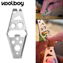 10 в 1 EDC нож открывалка для бутылок гаечный ключ Отвертка пильный диск линейка брелок для ключей на открытом воздухе кемпинга выживания портативный карманный многофункциональный инструмент