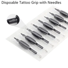 30 шт. Одноразовые Захваты Татуировки труба с иглы Ассорти 5M1/7M1 Размеры 3/"(19 мм) для пистолет для татуировки чашек чернил комплект держателей