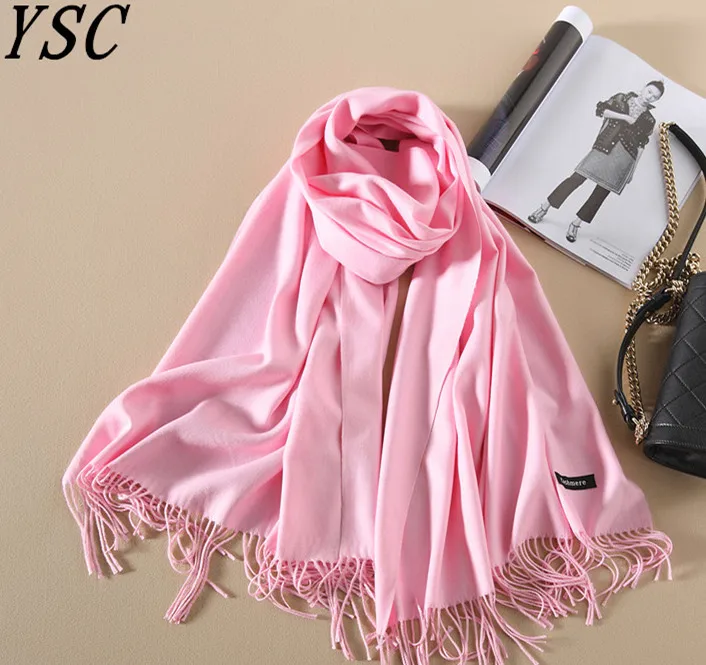 Распродажа Новинка года стиль Момен кашемировый шарф теплый модный вязаный шарф сплошной цвет Ленточки 200 см x 60 см - Цвет: 15