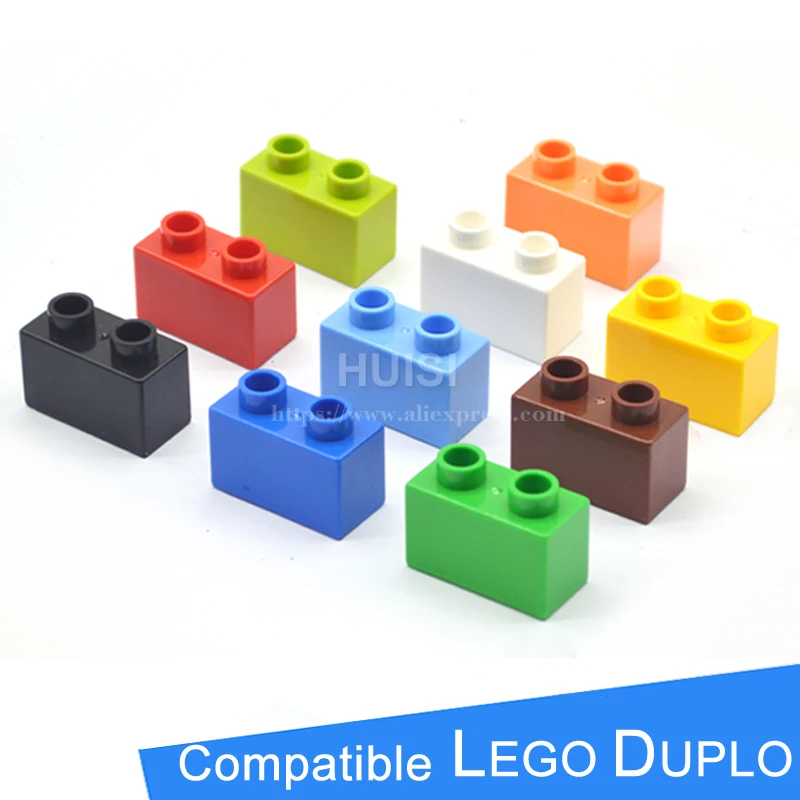 

1x2 Large Size Plastic Building Blocks Baby Toys 3-5 Years Educational Bricks Parts Girls Boys Enlighten Toys DIY 50pcs/lot