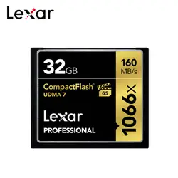 100% оригинал Lexar 1066x CF карта 128 ГБ UDMA 7 высокая скорость 160 МБ/с./с. 64 Compactflash карты памяти для Full HD 4 к видео камера