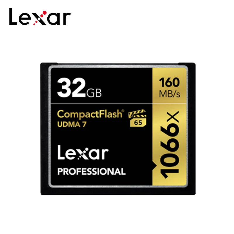 Лучший 100% оригинал Lexar 1066x CF карта 128 ГБ UDMA 7 высокая скорость 160 МБ с. с. 64 Compactflash карты памяти для Full HD 4 к видео камера