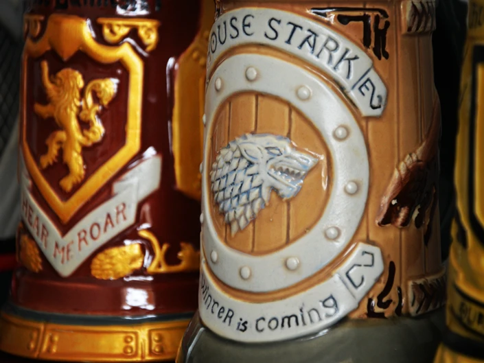 Аниме Игра престолов Пивная кружка чашка подписи Steins House Stark Lannister Targaryen Baratheon 22 oz Керамическая Пивная кружка STEIN