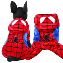 Hot Sale Cute Dragon Spiderman Winter Pet Dog Clothes Clothing For Small Large spiderman Dog Coats Winter Clothes Jackets