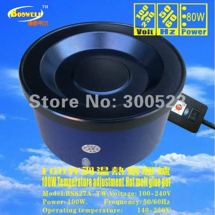 2011 Новый 200 Вт 100 240 В ЕС Plug термостат клея волос инструменты плюс г бесплатная клей